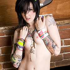 Tough tattooed Melodie